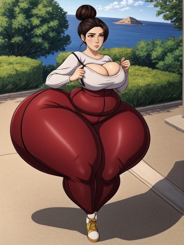 Ssbbw, Black High Heels, Disproportionate Wide Hips Hentai AI Porn