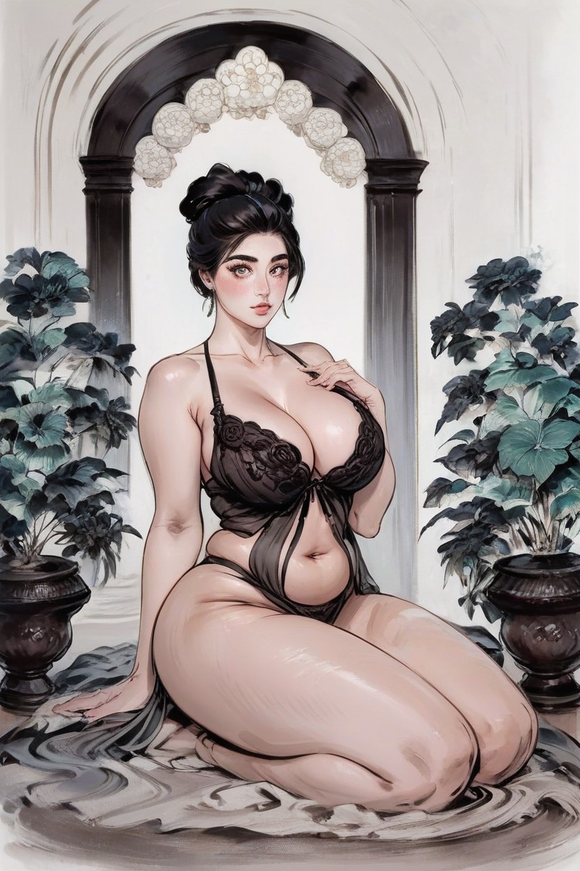 Horny, Waist, Chubby AI Porn