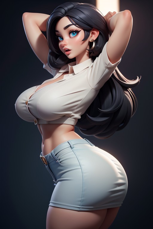 Ahegao, Sexy Pose, Massive Ass Hentai AI Porn