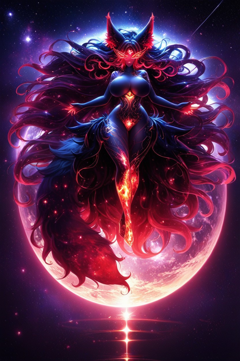 Viento En El Pelo, Cuerpo Completo, Moon Hentai IA