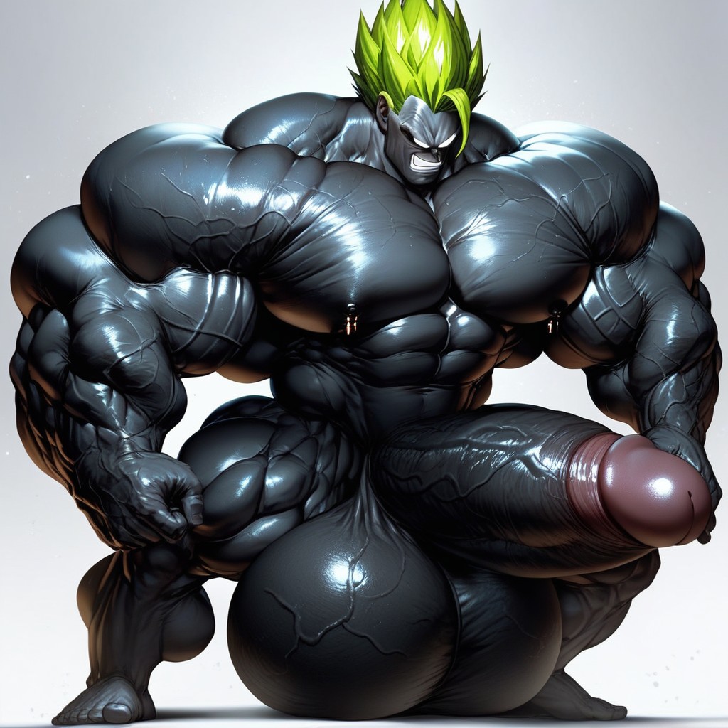 Hyper Penis, Naked, Giant Massive Full Body Artwork AI Gay Porn