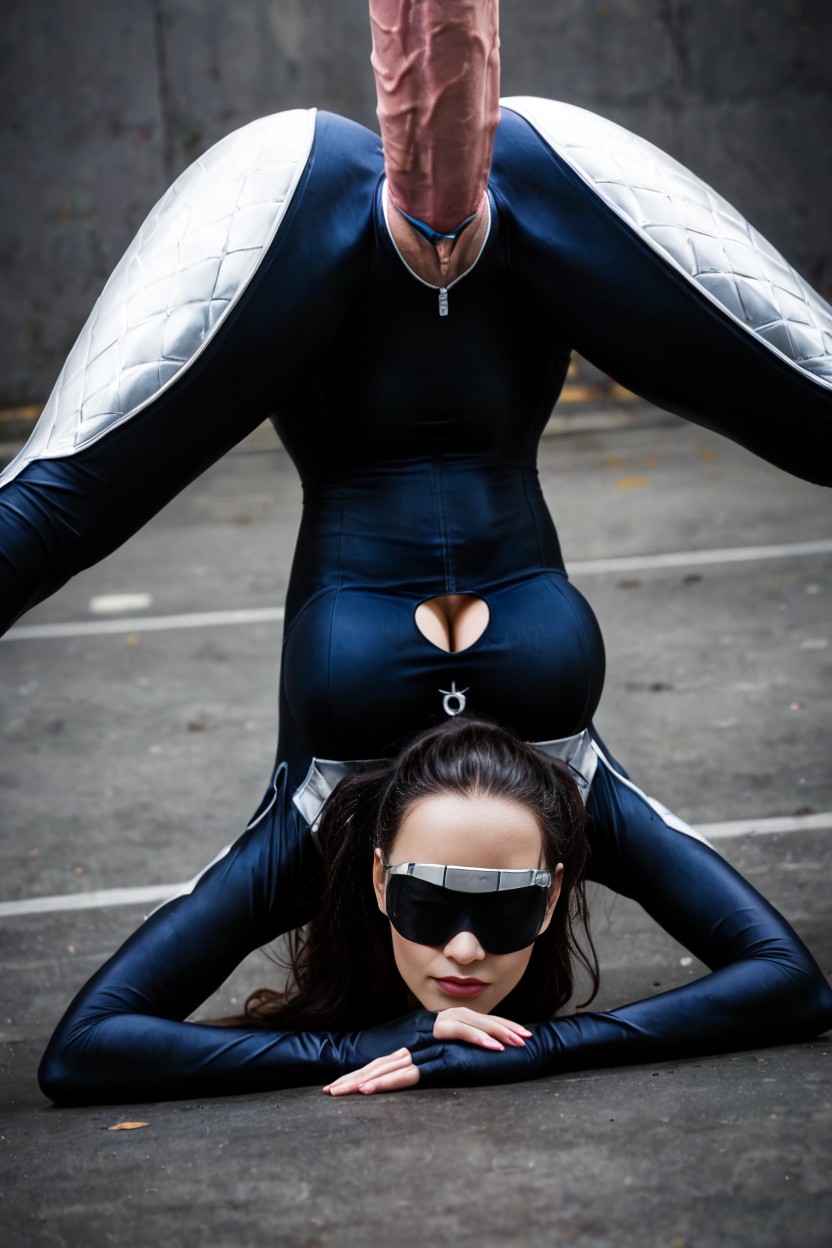 Bodysuit, Jack O' Lantern, And No Hair Is Visible AI Porn