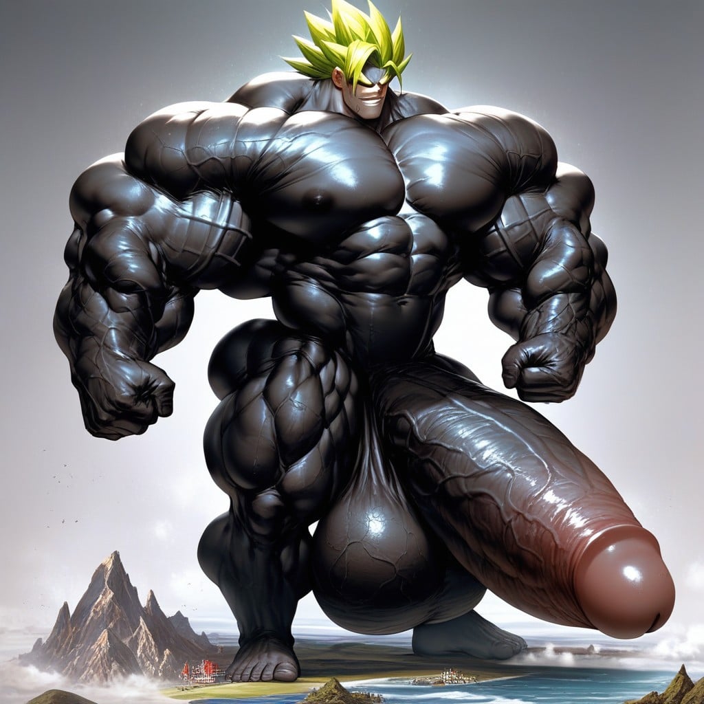 Huge Testicles, Hyper Muscle, Long Penis AI Gay Porn