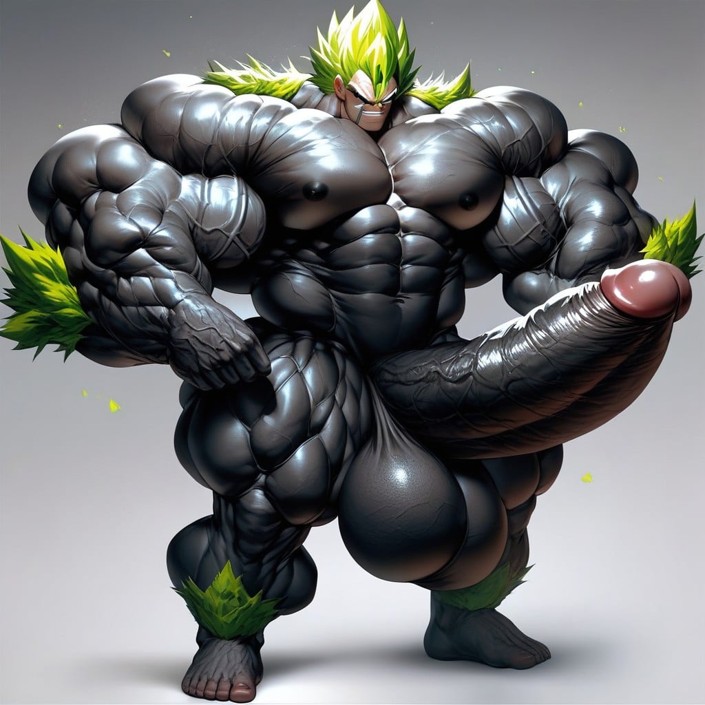 Huge Testicles, Super Saiyan, Hyper Muscle AI Gay Porn
