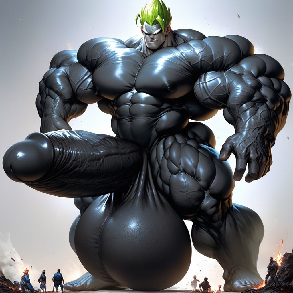 Extreme Proportions, Green Hair, Hyper Penis AI Gay Porn