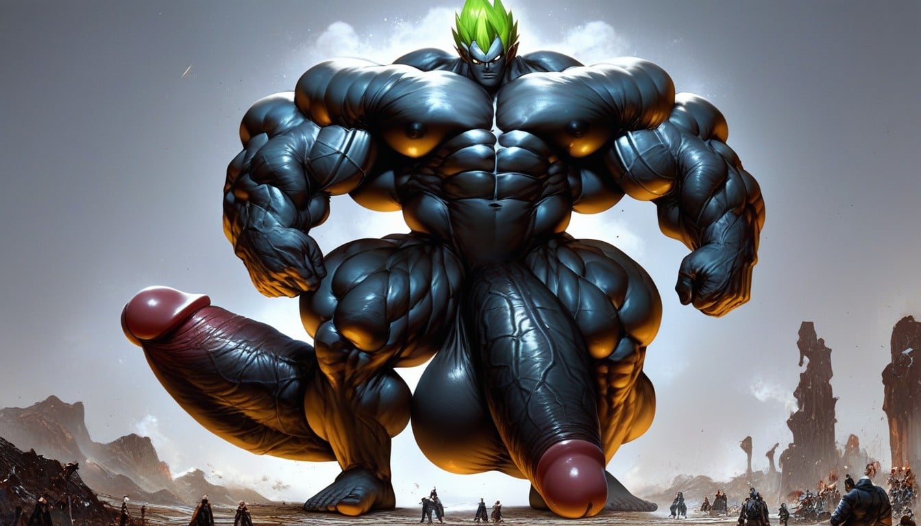 Macro, Long Penis, Giant Massive Full Body Artwork AI Gay Porn