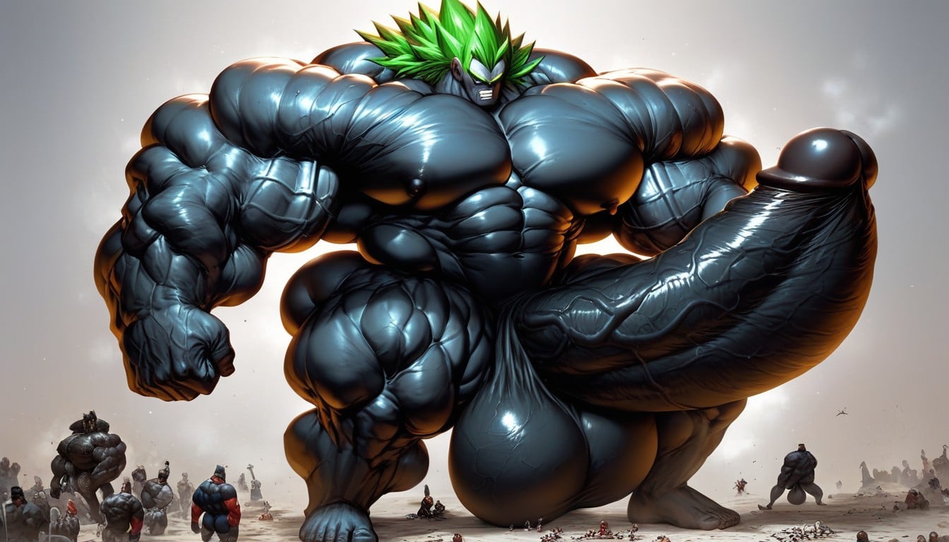 Macro, Extreme Proportions, Tall AI Gay Porn