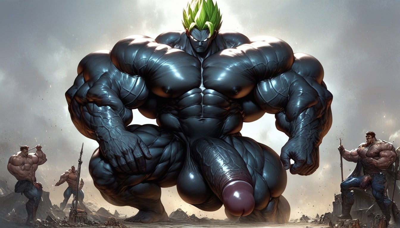 Naked, Hyper Penis, Super Saiyan AI Gay Porn