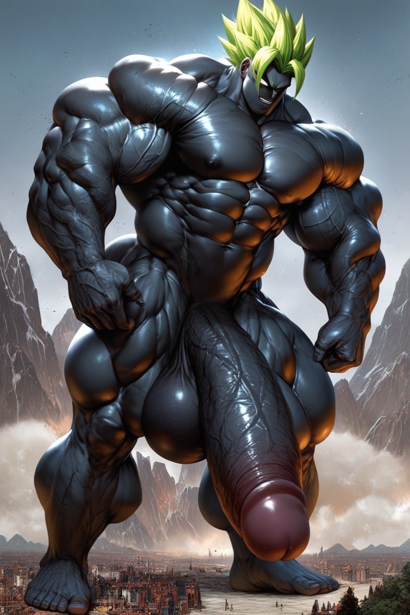 Penises Are Bigger Than Body, Oversized Muscles, Big Ball AI Gay Porn