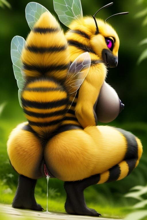 特寫照片, Red On Abdomen, Bee Butt AI獸人黃片