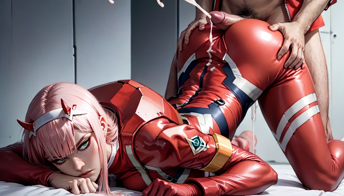 From Fitting Clothes, Her Buttjobbed By Dr Franxx From Darling In The Franxx, Red Body Suit AI Porn