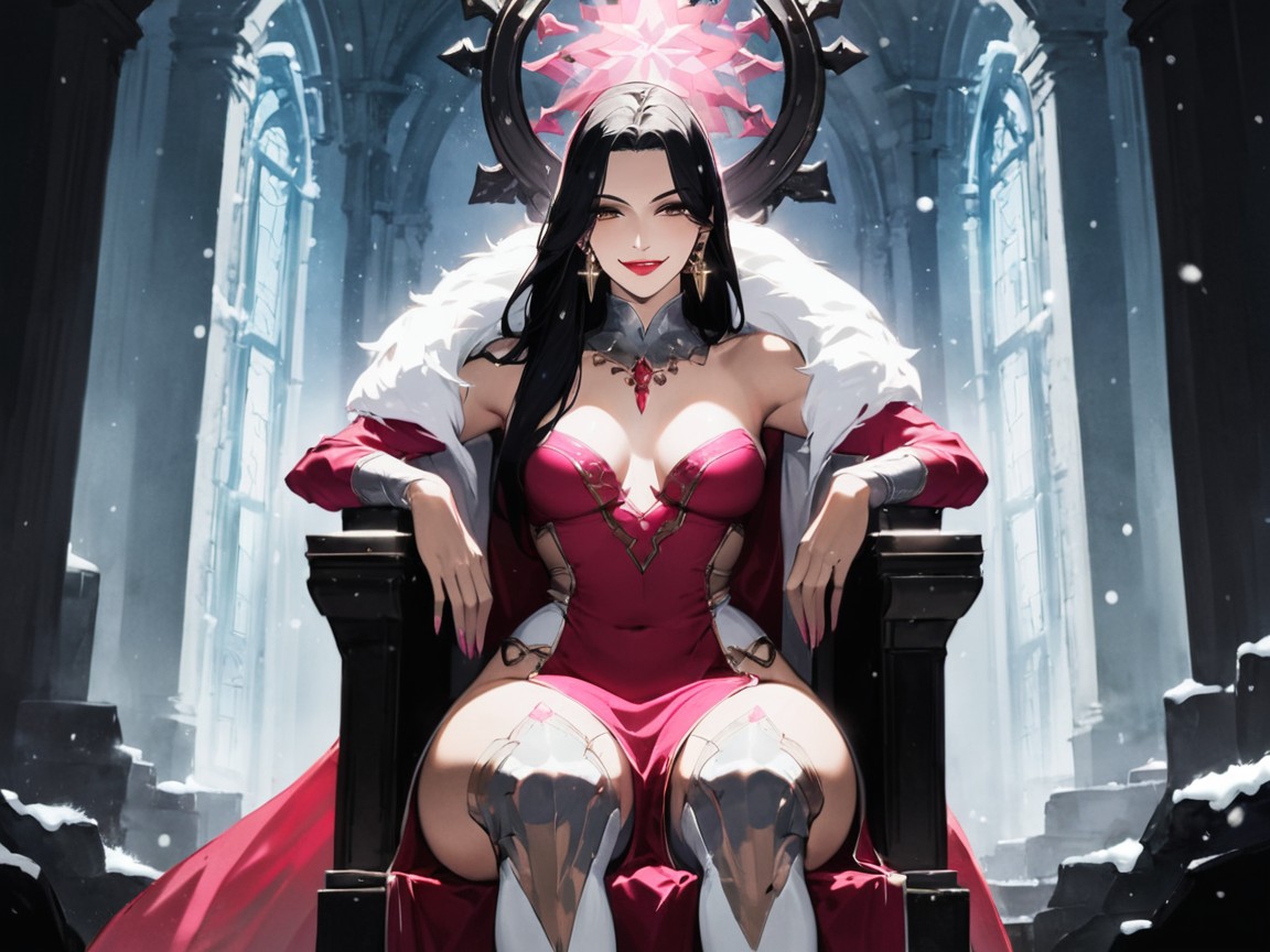 Delgada, Straight Black Hair, Fantasy Setting Porno latina IA