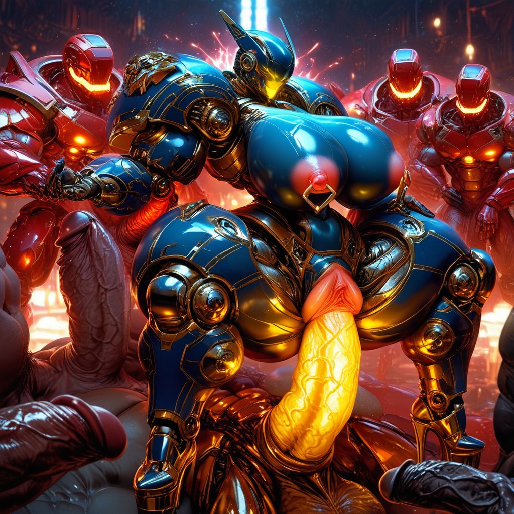 Hyper Veiny Swollen Labia, Fat Pussy, Heavy Armor AI Porn