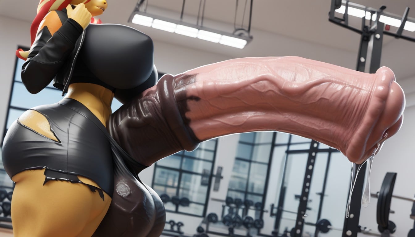 Penis Is Too Big, Veiny Balls, Futanari Furry AI Porn