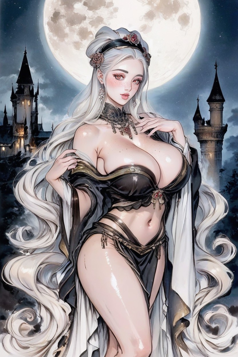 Detailed Eyes, Extremely Beautiful Face, Curvy Waist AI Porn