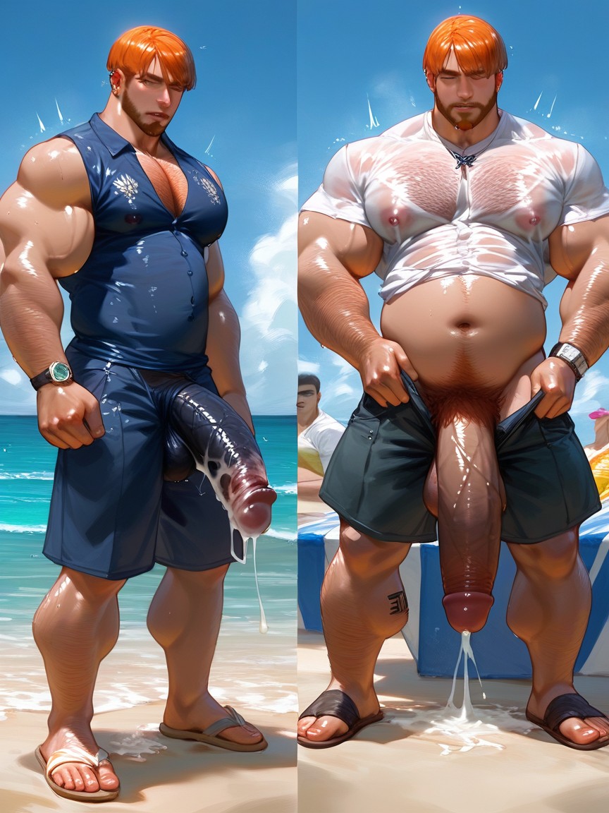 Buzzcut, Boner, Form Fitting Shirt AI Gay Porn
