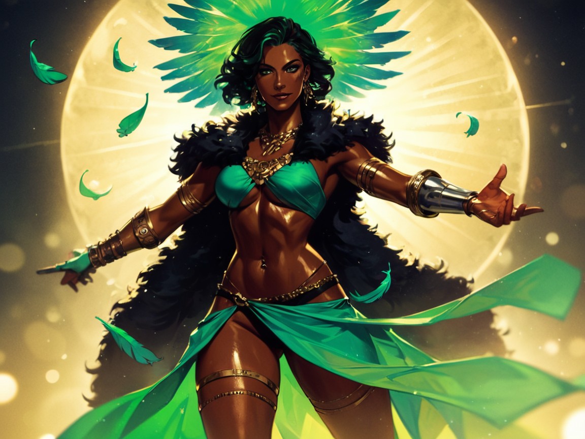 Green Gigantic Wizard Hat, Green Glasses, Squared Abdomen Porno latina IA