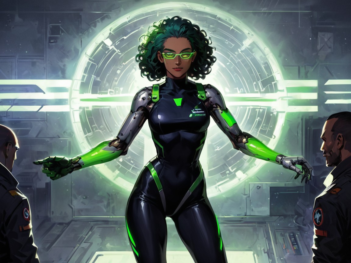 Clothes Ultra Detailed, Squared Torso, Robotics Engineer Latina AI Porn