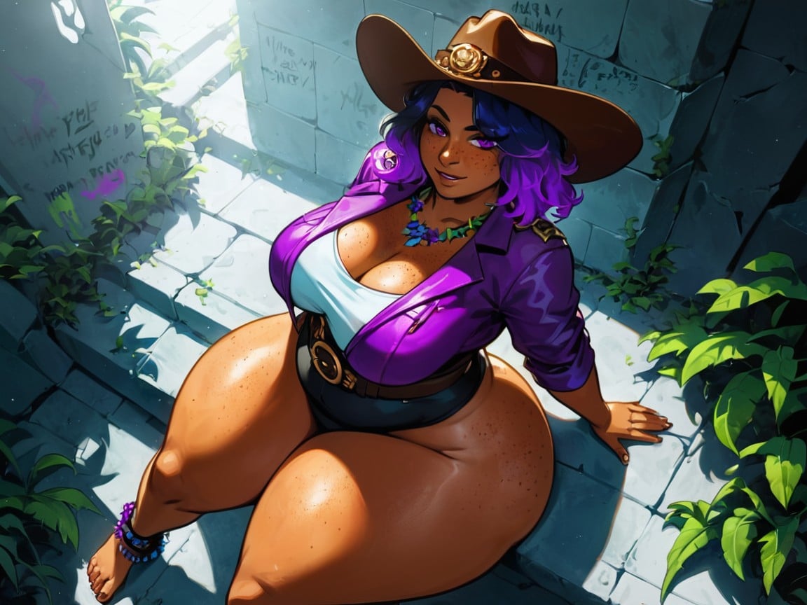 On Woman, Low Height, Soft Shadow Porno IA Latina