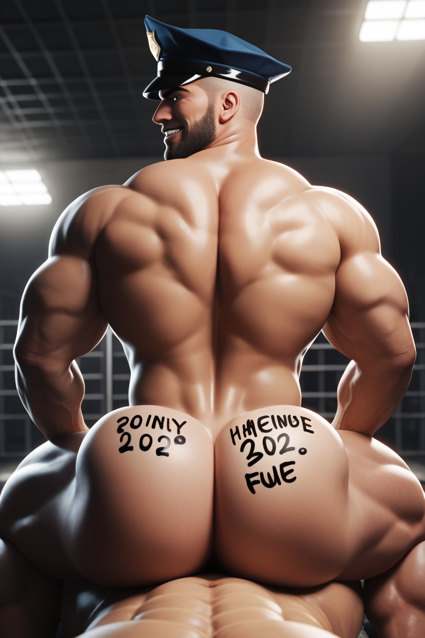 Gay, Smirk, Dick In Ass AI Gay Porn