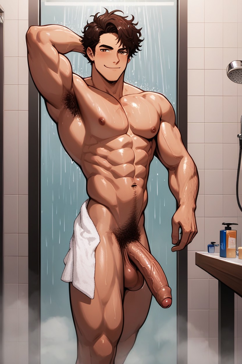 Side View, Long Legs, Incredibly Smug AI Gay Porn