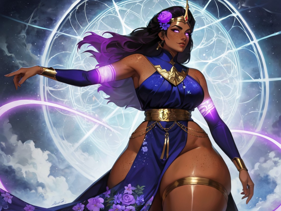 Glyph Etched Belt, Neon Purple Glowing Led Lights In Background, Soft Shadow Porno latina IA