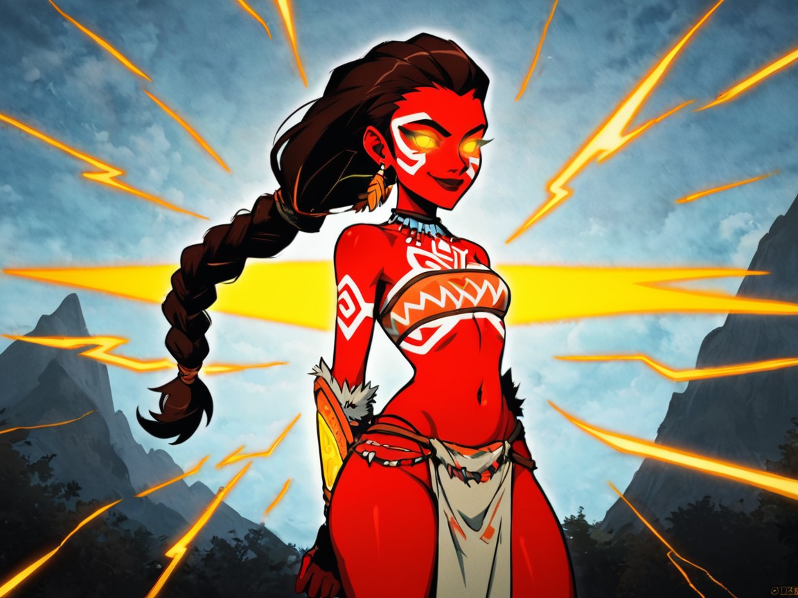 Wide Set Eyes, Futuristic Setting, Nsfw Latina AI Porn