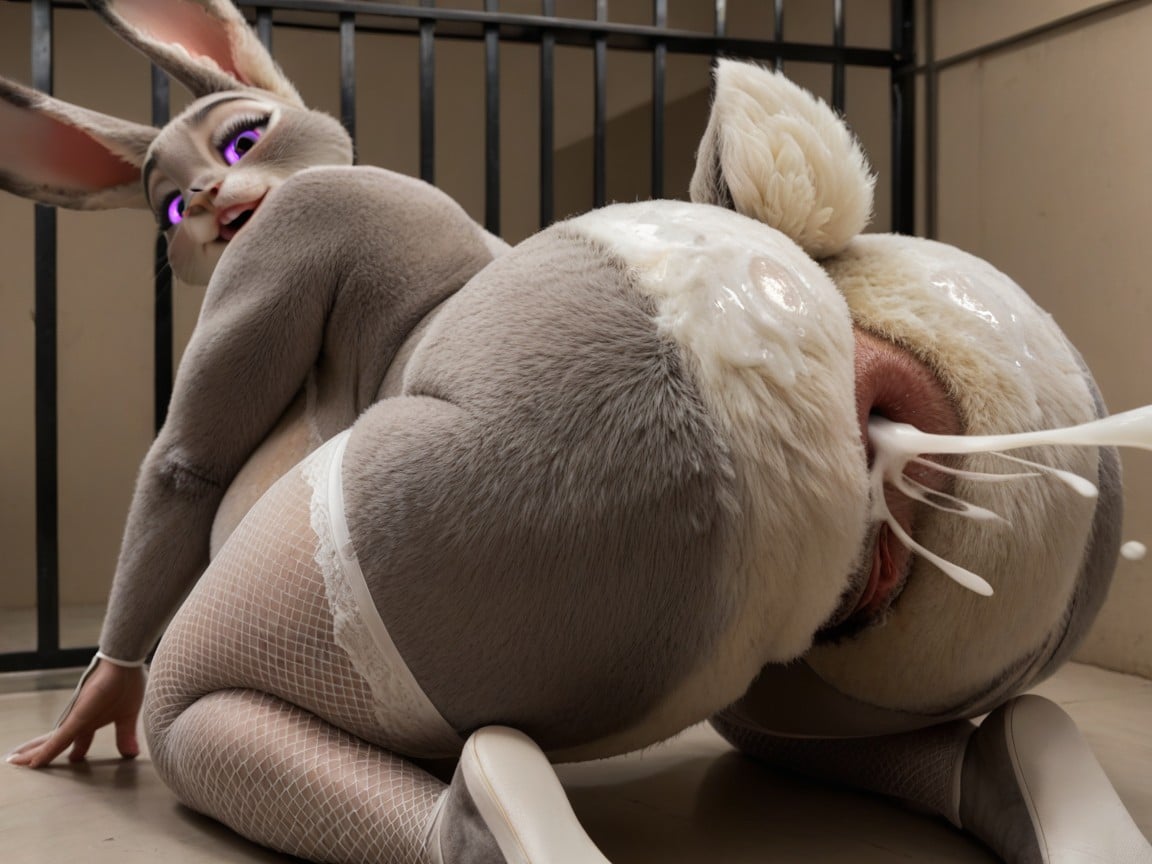 Heat, Long Eyelashes, Judy Hopps AI Porn