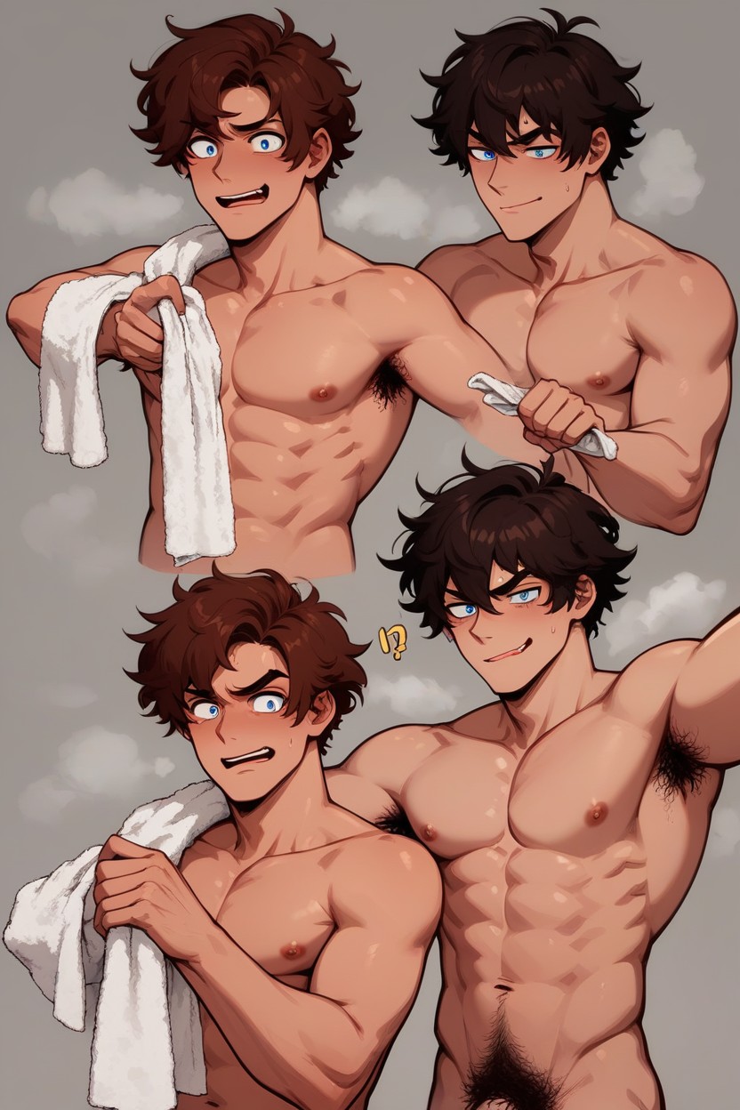 Really Smug Face, Pixie Hair, Towel AI Gay Porn