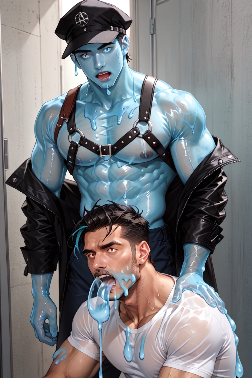 Glowing Runes In Skin, Headphones, 18+ AI Gay Porn