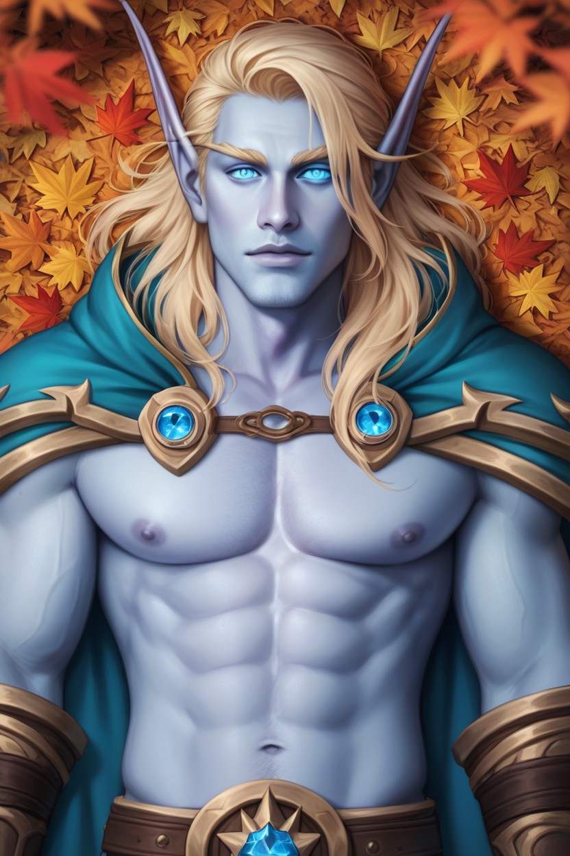 18+, Wide Opened Eyes, Blue Colored Eyes AI Gay Porn