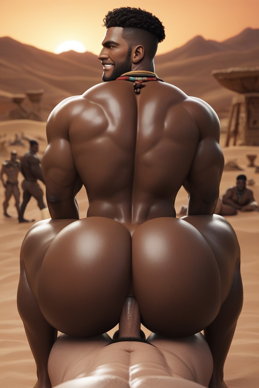 18+, Muscular, White Top AI Gay Porn