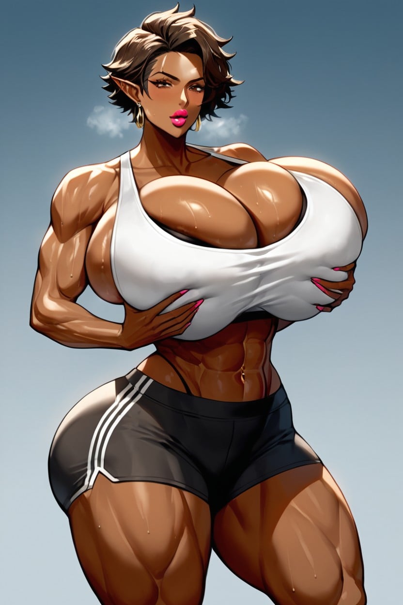 Side Size, Ads, Tomboy MILF AI Porn