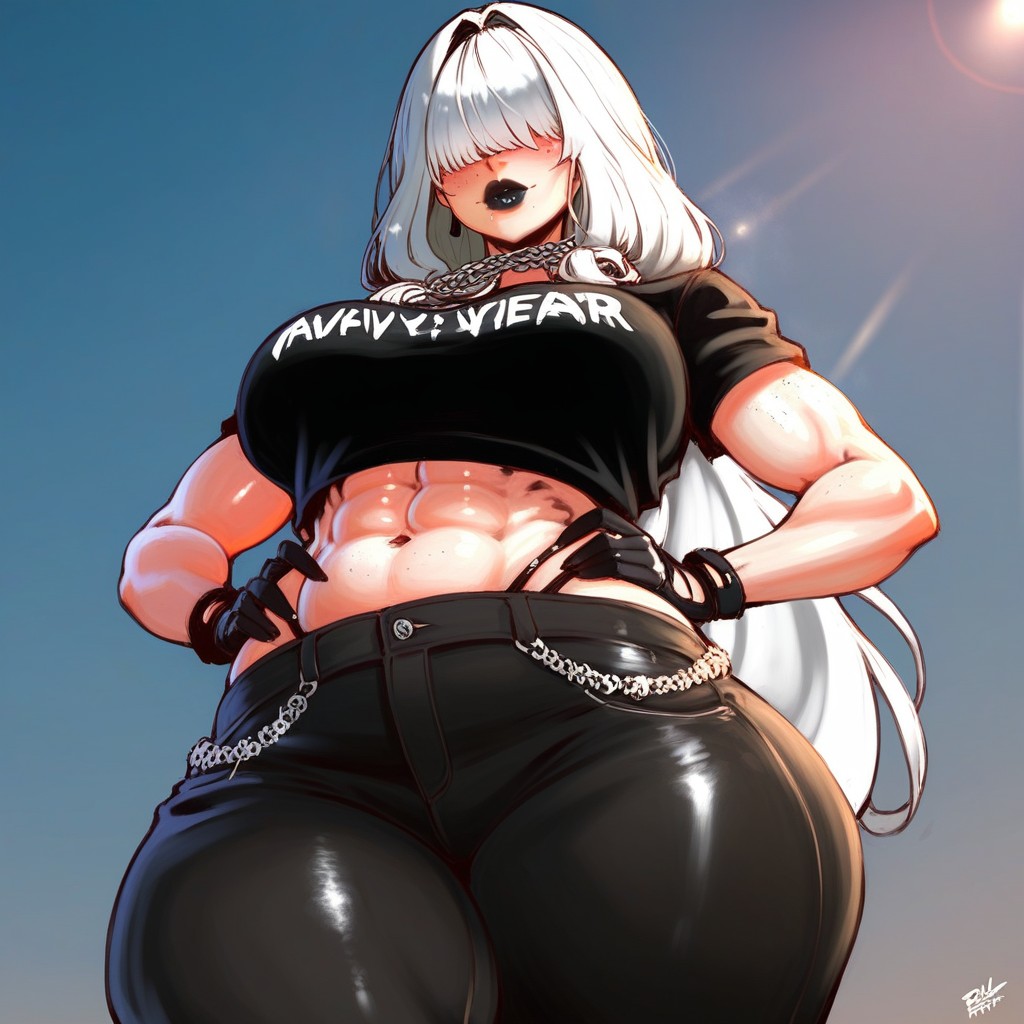 Detailed, Pretty Face, Waist AI Porn