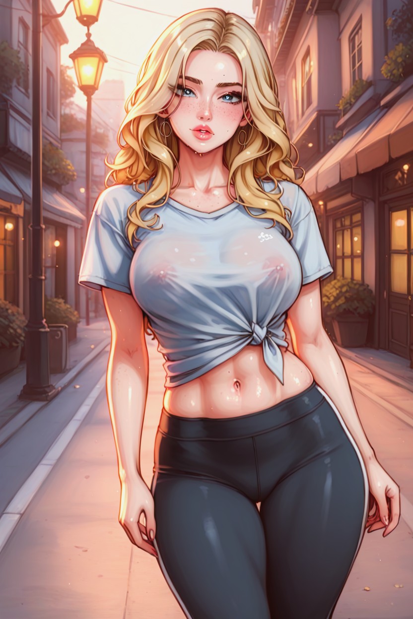 Dusk, Parted Lips, Pouting AI Porn