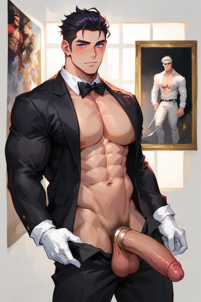 Glass, Bodybuilder, Nude AI Gay Porn