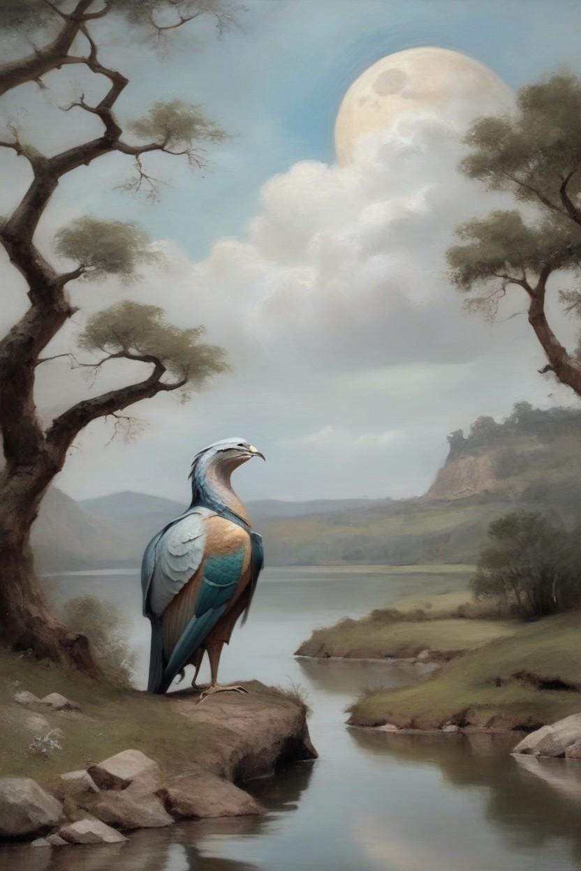 A Sense Of Serene Contemplation A Figure, A Perfect Canvas For A Surreal, Ancient AI Gay Porn