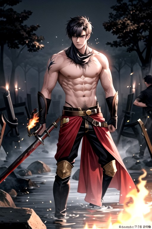 Male Version, Long Claws Extended, He Is Horny AI Gay Porn