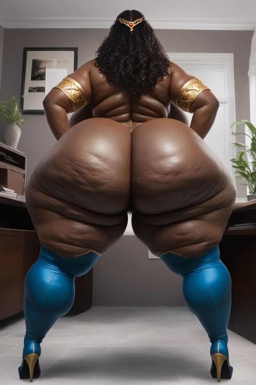 Thick Thighs, Long Length, Extremely Thick Hips AI Porn