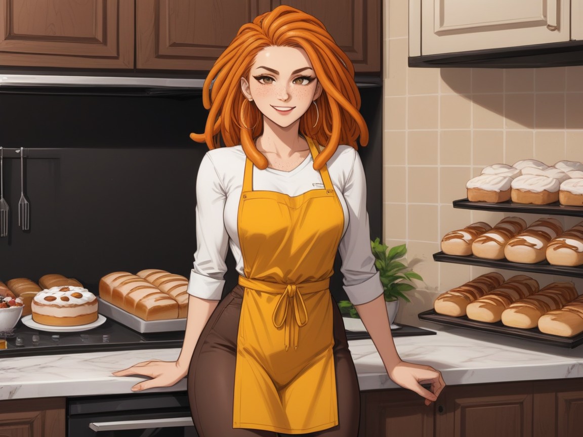 Sleek Legs, Ultra Detailed, Kitchen Location Latina AI Porn