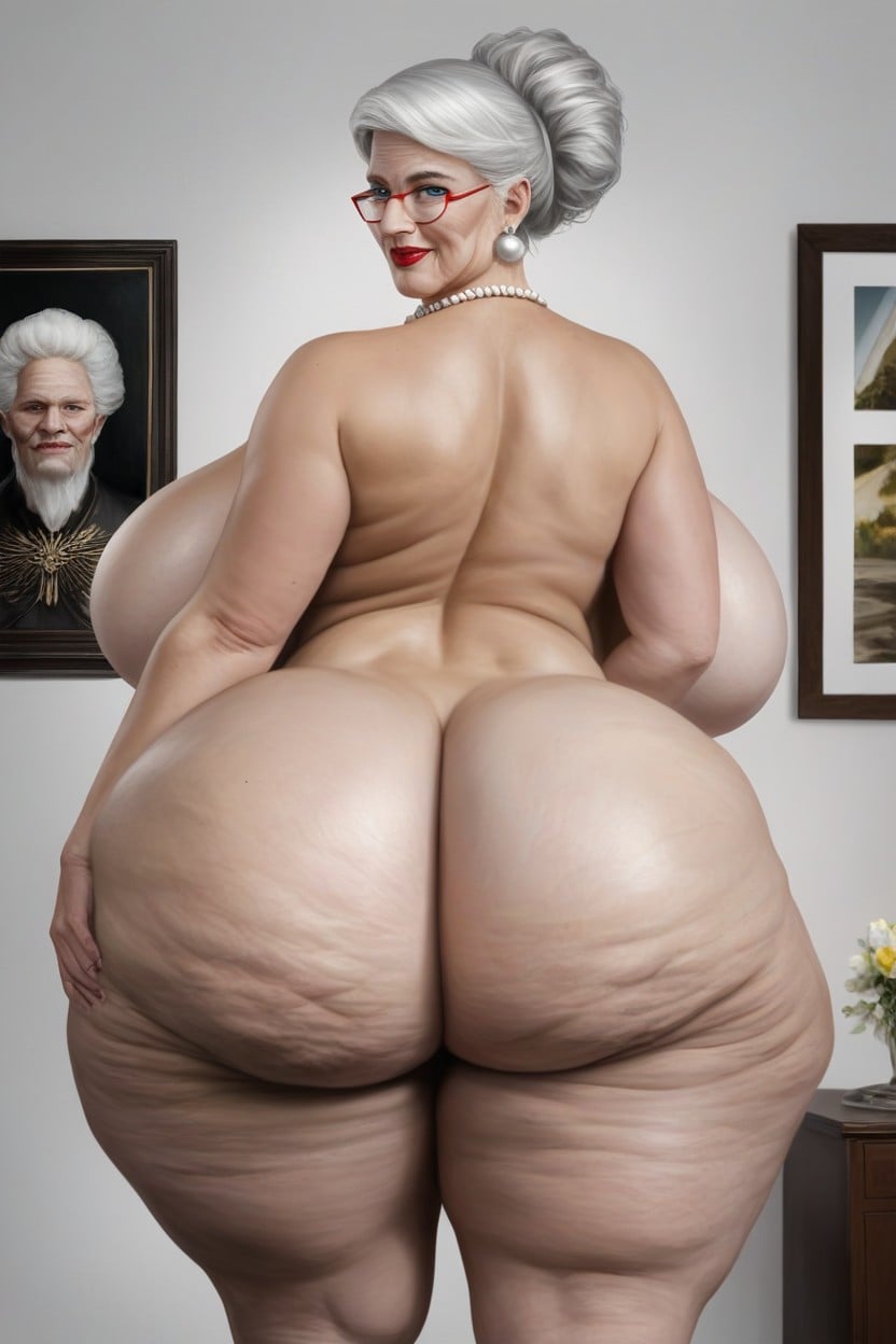 超大码美人, Extremely Big Round Ass, Extremely Fat Thighs AI黄片