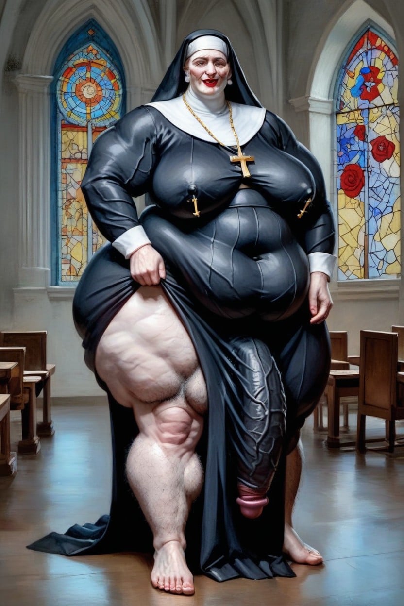 白色, Gigantic Saggy Breast, Obese AI黃片