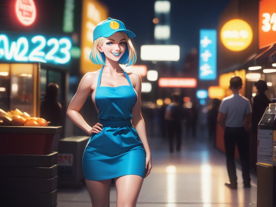 Afterimage, Blonde Hair, Blue Eyes Hentai AI Porn