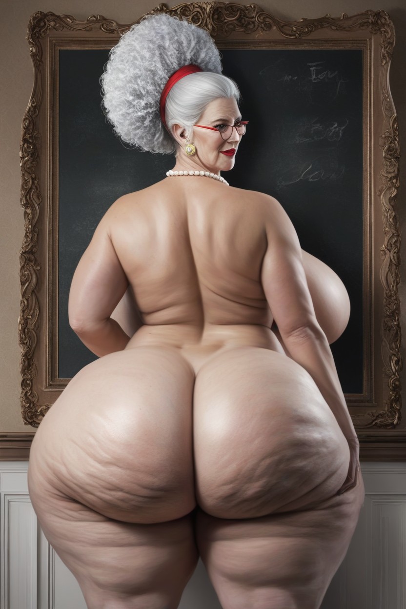 Afro Hairstyle, Breast Expansion, Jewish Woman Pornografia de IA