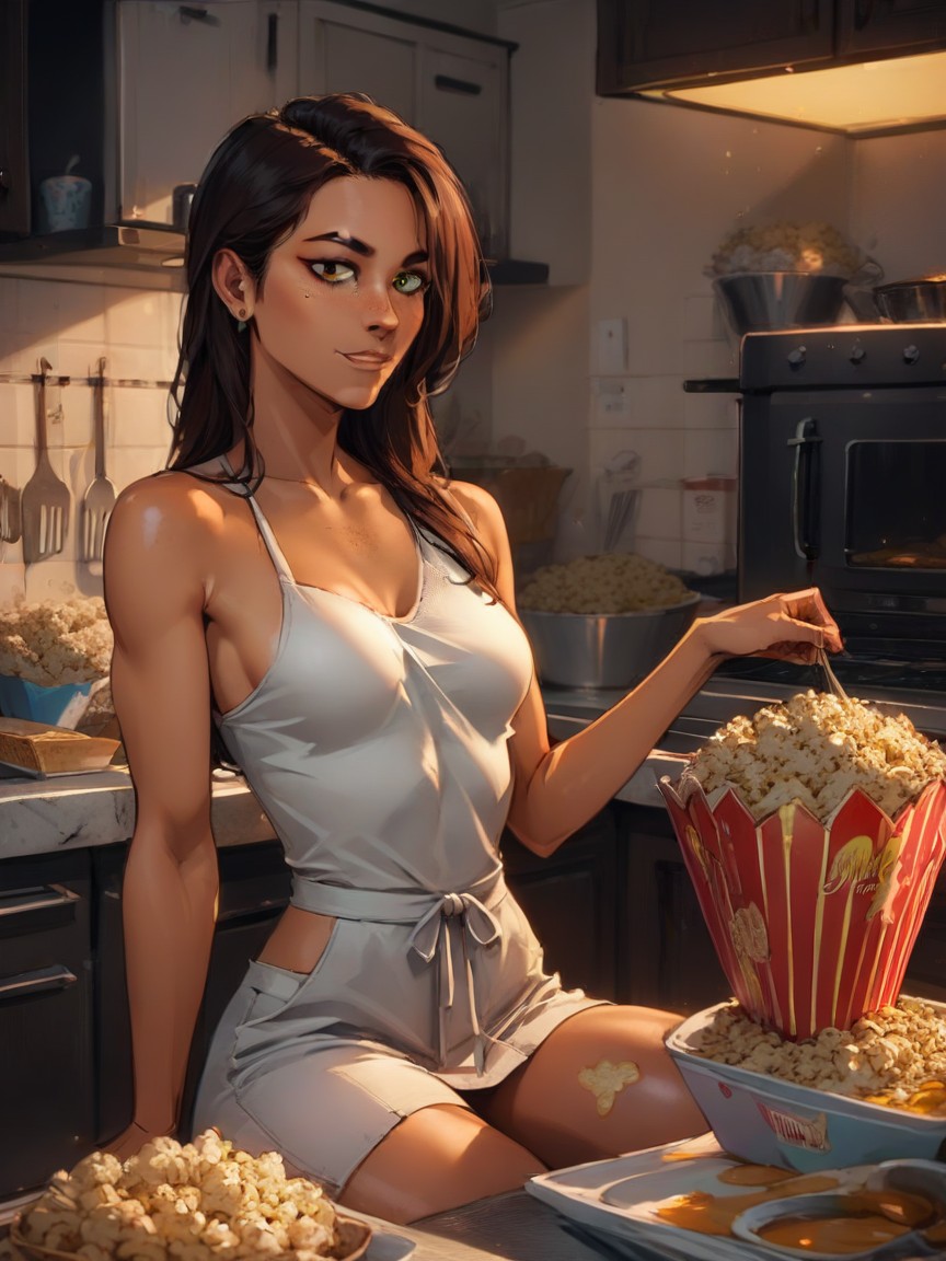 Saturated Colors, Nsfw, Afterimage Porno IA latina