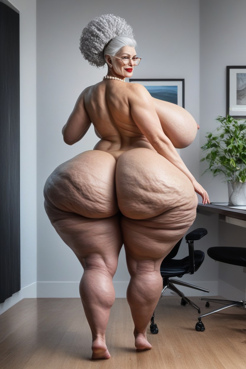 Thick Ass, Extremely Large Ass, Ssbbw Massive Fake Booty Pornografia de IA