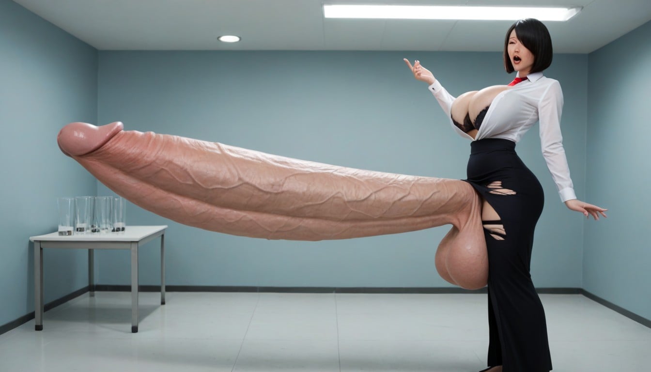 Hyper Penis Growth, Unbuttoned, Highly Detailed Face Cock Keeps Getting Bigger Shemale AI Porn