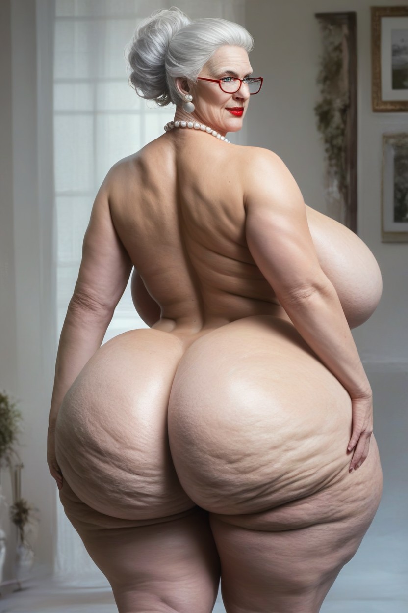 Booty Cheeks Extremely Huge, Ass Triple Width Of Shoulders, 站立 AI黄片