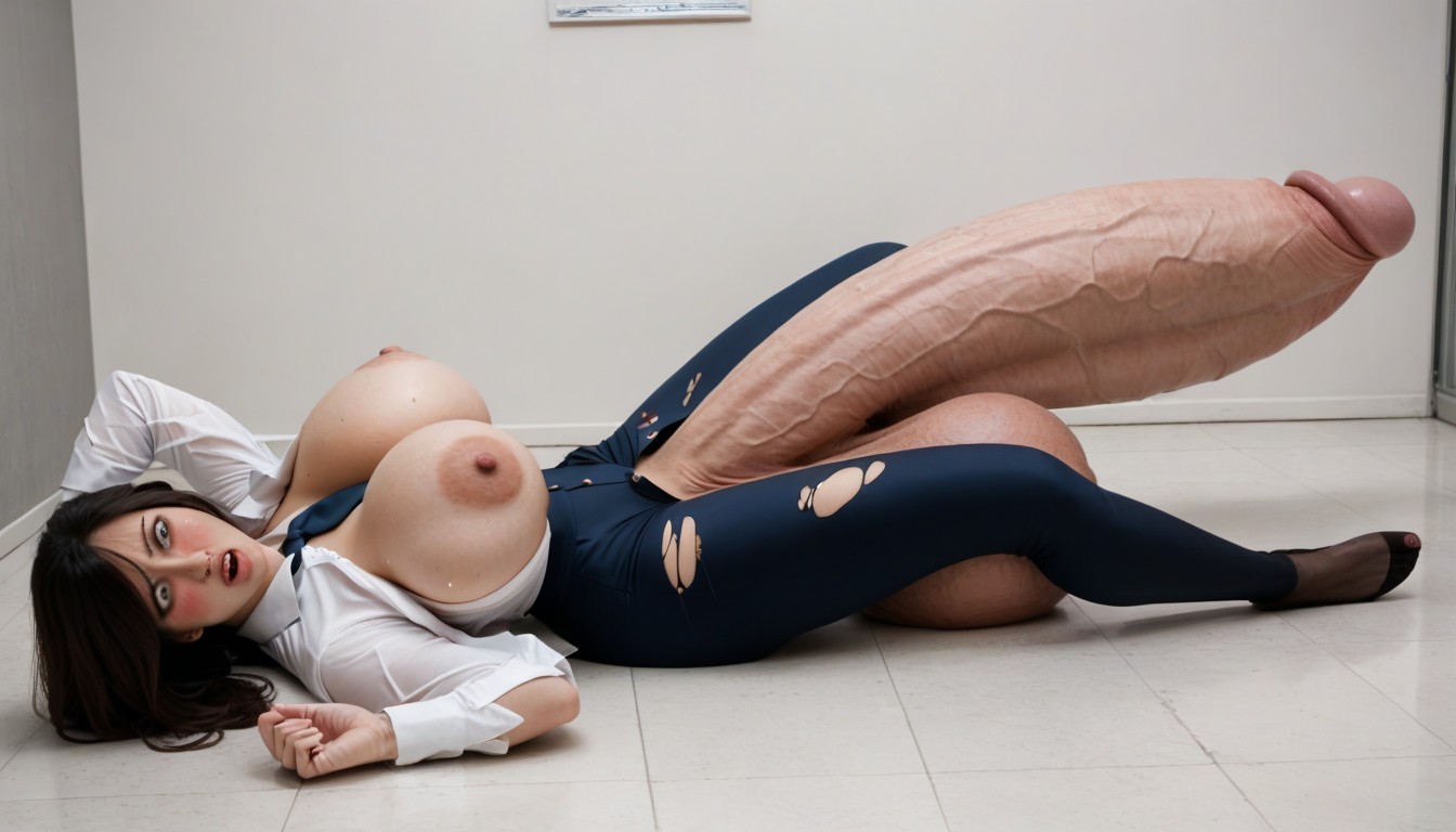 Propped Up By Elbows, Skinny, Bra Shemale AI Porn