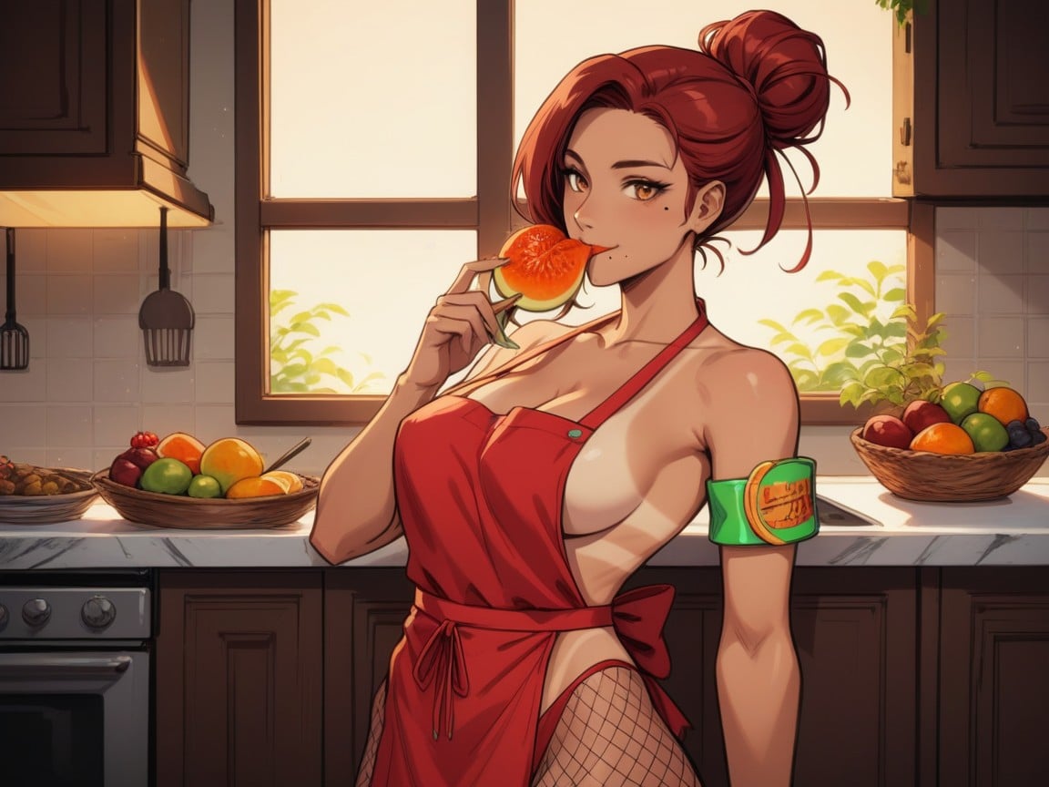Saturated Colors, Fruit In Background, Vibrant Colors 라틴 AI 야짤